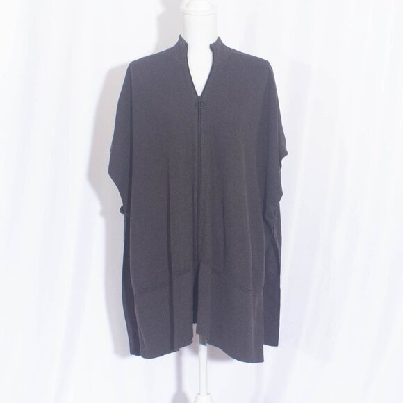 LULULEMON Call Me Cozy Wrap Sweater in Heathered Black Size OS - Picture 7 of 13